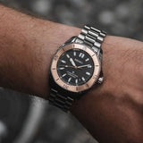 Buy Shop Seiko Prospex Polygonal Sea Diver Automatic Black Dial Silver Steel Strap Watch for Men - SPB485J1 USA Online