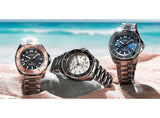 Buy Shop Seiko Prospex Polygonal Sea Diver Automatic Black Dial Silver Steel Strap Watch for Men - SPB485J1 USA Online