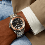Buy Shop Seiko Prospex Polygonal Sea Diver Automatic Black Dial Silver Steel Strap Watch for Men - SPB485J1 USA Online