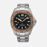 Buy Shop Seiko Prospex Polygonal Sea Diver Automatic Black Dial Silver Steel Strap Watch for Men - SPB485J1 USA Online