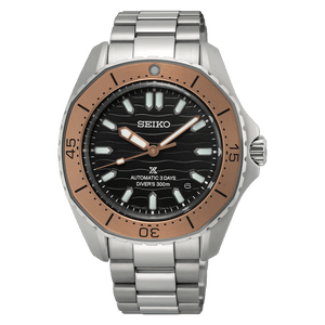 Buy Shop Seiko Prospex Polygonal Sea Diver Automatic Black Dial Silver Steel Strap Watch for Men - SPB485J1 USA Online