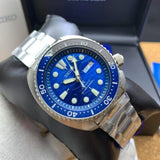 Buy Shop Seiko Prospex Save The Ocean Diver's Automatic Blue Dial Silver Steel Strap Watch for Men - SRPD21J1 USA Online