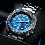 Buy Shop Seiko Prospex Save The Ocean Diver's Automatic Blue Dial Silver Steel Strap Watch for Men - SRPD21J1 USA Online