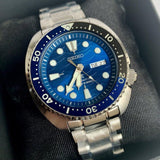 Buy Shop Seiko Prospex Save The Ocean Diver's Automatic Blue Dial Silver Steel Strap Watch for Men - SRPD21J1 USA Online