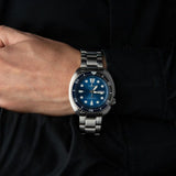 Buy Shop Seiko Prospex Save The Ocean Diver's Automatic Blue Dial Silver Steel Strap Watch for Men - SRPD21J1 USA Online
