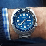 Buy Shop Seiko Prospex Save The Ocean Diver's Automatic Blue Dial Silver Steel Strap Watch for Men - SRPD21J1 USA Online