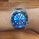 Seiko Prospex Save The Ocean Diver's Automatic Blue Dial Silver Steel Strap Watch for Men - SRPD21J1