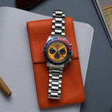 Buy Shop Seiko Prospex Solar Chronograph 1969 Re-interpretation Orange Dial Silver Steel Strap Watch for Men - SSC947 USA Online