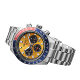Buy Shop Seiko Prospex Solar Chronograph 1969 Re-interpretation Orange Dial Silver Steel Strap Watch for Men - SSC947 USA Online