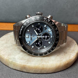 Buy Shop Seiko Prospex Speedtimer 41.4 Solar Chronograph Blue Dial Silver Steel Strap Watch for Men - SSC935 USA Online