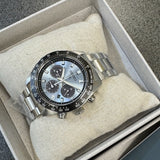 Buy Shop Seiko Prospex Speedtimer 41.4 Solar Chronograph Blue Dial Silver Steel Strap Watch for Men - SSC935 USA Online