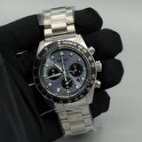 Buy Shop Seiko Prospex Speedtimer 41.4 Solar Chronograph Blue Dial Silver Steel Strap Watch for Men - SSC935 USA Online