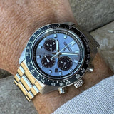 Buy Shop Seiko Prospex Speedtimer 41.4 Solar Chronograph Blue Dial Silver Steel Strap Watch for Men - SSC935 USA Online