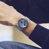 Buy Shop Seiko Prospex Speedtimer 41.4 Solar Chronograph Blue Dial Silver Steel Strap Watch for Men - SSC935 USA Online