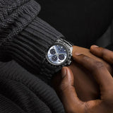 Buy Shop Seiko Prospex Speedtimer 41.4 Solar Chronograph Blue Dial Silver Steel Strap Watch for Men - SSC935 USA Online