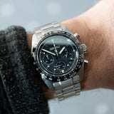 Buy Shop Seiko Prospex Speedtimer Solar Chronograph Black Dial Silver Steel Strap Watch for Men - SSC819 USA Online