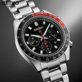 Buy Shop Seiko Prospex Speedtimer Solar Chronograph Black Dial Silver Steel Strap Watch for Men - SSC915 USA Online