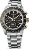 Buy Shop Seiko Prospex Speedtimer Solar Chronograph Black Dial Silver Steel Strap Watch for Men - SSC941 USA Online