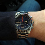 Buy Shop Seiko Prospex Speedtimer Solar Chronograph Blue Dial Silver Steel Strap Watch for Men - SSC815 USA Online
