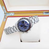Buy Shop Seiko Prospex Speedtimer Solar Chronograph Blue Dial Silver Steel Strap Watch for Men - SSC815 USA Online