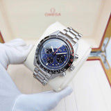 Buy Shop Seiko Prospex Speedtimer Solar Chronograph Blue Dial Silver Steel Strap Watch for Men - SSC815 USA Online