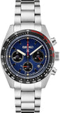 Buy Shop Seiko Prospex Speedtimer Solar Chronograph Blue Dial Silver Steel Strap Watch for Men - SSC815 USA Online