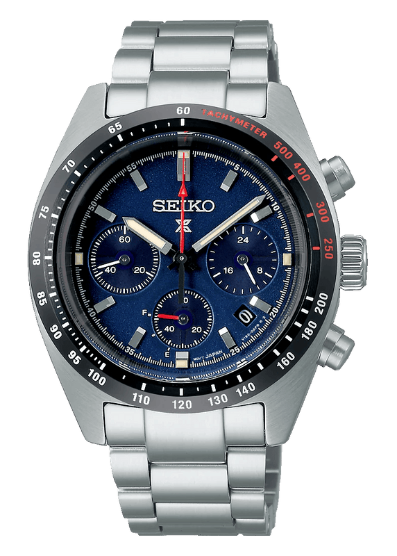 Buy Shop Seiko Prospex Speedtimer Solar Chronograph Blue Dial Silver Steel Strap Watch for Men - SSC815 USA Online