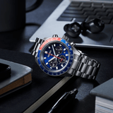 Buy Shop Seiko Prospex Speedtimer Solar Chronograph Blue Dial Silver Steel Strap Watch for Men - SSC913 USA Online