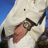 Buy Shop Seiko Prospex Speedtimer Solar Chronograph Gold Dial Silver Steel Strap Watch for Men - SSC817 USA Online