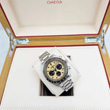 Buy Shop Seiko Prospex Speedtimer Solar Chronograph Gold Dial Silver Steel Strap Watch for Men - SSC817 USA Online