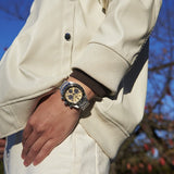 Buy Shop Seiko Prospex Speedtimer Solar Chronograph Gold Dial Silver Steel Strap Watch for Men - SSC817 USA Online