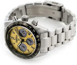 Buy Shop Seiko Prospex Speedtimer Solar Chronograph Gold Dial Silver Steel Strap Watch for Men - SSC817 USA Online