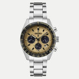 Buy Shop Seiko Prospex Speedtimer Solar Chronograph Gold Dial Silver Steel Strap Watch for Men - SSC817 USA Online