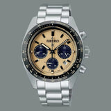 Buy Shop Seiko Prospex Speedtimer Solar Chronograph Gold Dial Silver Steel Strap Watch for Men - SSC817 USA Online