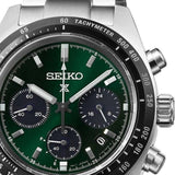 Buy Shop Seiko Prospex Speedtimer Solar Chronograph Green Dial Silver Steel Strap Watch for Men - SSC933 USA Online