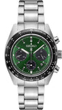 Buy Shop Seiko Prospex Speedtimer Solar Chronograph Green Dial Silver Steel Strap Watch for Men - SSC933 USA Online