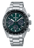 Buy Shop Seiko Prospex Speedtimer Solar Chronograph Green Dial Silver Steel Strap Watch for Men - SSC933 USA Online