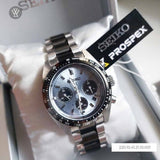 Buy Shop Seiko Prospex Speedtimer Solar Chronograph Limited Edition Blue Dial Two Tone Steel Strap Watch for Men - SSC909 USA Online