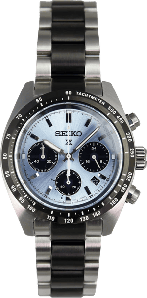 Buy Shop Seiko Prospex Speedtimer Solar Chronograph Limited Edition Blue Dial Two Tone Steel Strap Watch for Men - SSC909 USA Online