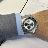 Buy Shop Seiko Prospex Speedtimer Solar Chronograph Silver Dial Silver Steel Strap Watch for Men - SSC911 USA Online