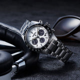 Buy Shop Seiko Prospex Speedtimer Solar Chronograph White Dial Silver Steel Strap Watch for Men - SSC813 USA Online
