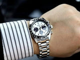 Buy Shop Seiko Prospex Speedtimer Solar Chronograph White Dial Silver Steel Strap Watch for Men - SSC813 USA Online
