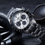 Buy Shop Seiko Prospex Speedtimer Solar Chronograph White Dial Silver Steel Strap Watch for Men - SSC813 USA Online