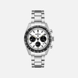 Buy Shop Seiko Prospex Speedtimer Solar Chronograph White Dial Silver Steel Strap Watch for Men - SSC813 USA Online