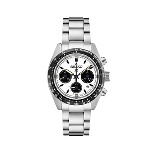 Buy Shop Seiko Prospex Speedtimer Solar Chronograph White Dial Silver Steel Strap Watch for Men - SSC813 USA Online