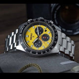 Buy Shop Seiko Prospex Speedtimer Solar Chronograph Yellow Dial Silver Steel Strap Watch for Men - SSC929 USA Online