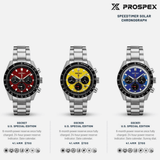 Buy Shop Seiko Prospex Speedtimer Solar Chronograph Yellow Dial Silver Steel Strap Watch for Men - SSC929 USA Online