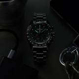 Buy Shop Seiko Prospex Speedtimer The Black Series Limited Edition Black Dial Black Steel Strap Watch for Men - SSC917 USA Online