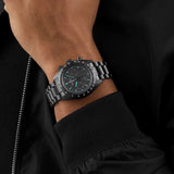 Buy Shop Seiko Prospex Speedtimer The Black Series Limited Edition Black Dial Black Steel Strap Watch for Men - SSC917 USA Online
