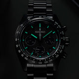 Buy Shop Seiko Prospex Speedtimer The Black Series Limited Edition Black Dial Black Steel Strap Watch for Men - SSC917 USA Online